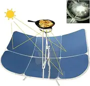 Concentrating Solar Cooker, Outdoor Ovens, 1800W Solar Cooker Stove Kits, Foldable Solar Cooker, Camping Sun Oven Cooker Iron Bracket Solar Oven for Outdoor Backyard Patio