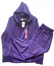Kiwi Kate Track Suit Womens 2XL Rayon Spandex Active Hoodie Jogger Pants NWT