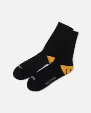 [Market] Market X Smiley Heel Crew Socks Black - Size ONE ONE Black