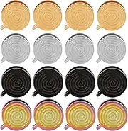 [Framendino] 8 Pairs 4 Colors Pressure Earrings for Keloids Stainless Steel Punk Clip on No Piercing Ear Compression Earring for Woman Men Tragus, 16 Pack, Stainless Steel, No Gemstone