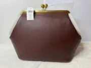 Coach Large Brown Kisslock Frame Bag - NWT - Limited Edition
