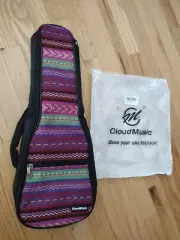 CLOUDMUSIC - BRAND NEW Ukulele Case With Handle And Backstrap (22 inches long)
