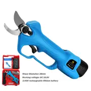 Above Land 28mm Cordless Rechargeable Electric Pruning Shears Secateur Branch Cutter Blue