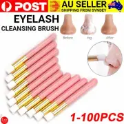 1-100Pcs Lash Cleansing Brush Eyelash Face Cleaning Brush Makeup Cosmetic Tools