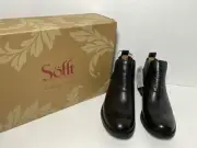 Sofft Bellis Women's Leather Pull On Ankle Boots Black size 6.5 Brand New