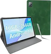 CONSUNG Android Tablet 10.1-inch, Android 13 oct-core 18GHz, 8GB+8GB RAM, 256GB ROM, 8000mAh,5MP+8MP Camera,1280 * 800IPS Display, WiFi 6 /BT 5, Widevin L1