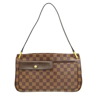 [二手] 正品路易威登 LOUIS VUITTON LV Aubagne Damier Ebene 單肩包手提包棕色 N51129 Aubagne Vuitton 包二手