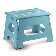 Folding Step Stool - Teal - The Lightweight Step Stool is Sturdy Enough to
