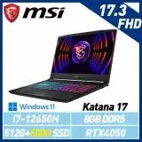 在飛比找遠傳friDay購物精選優惠-【雙碟升級】MSI 微星 Katana 17 B12VEK-