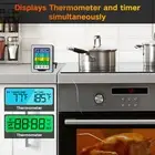 Color Touch Screen Digital Food Temperature Gauge Cooking Meat Thermometer With