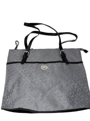 NEW Tommy Hilfiger Jacquard Large Tote Bag-Grey/Black $89