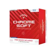 Golf Chrome Soft 2024 Golf Balls (White, Triple Track (Buy 3 Get 1 Free))