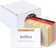 Resurhang 200 Pcs German Flashcards Verb Conjugation Present Tense Flash Cards for Adults Kids Study - English and German