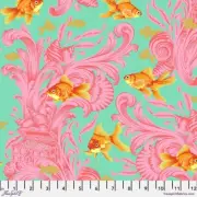 Tula Pink Treading Water - Blossom || Metallic Besties - By The Yard
