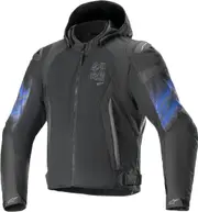 Alpinestars Zaca Air Venom waterproof Motorcycle Textile Jacket, black-blue, Size S for Men Black Blue