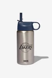 Cotton On Kids - NBA LA Lakers Kids Metal Drink Bottle - Lcn nba los angeles lakers/metallic winter gr