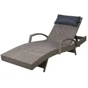 Gardeon Sun Lounge Wicker Lounger Outdoor Furnitur