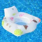 Inflatable Pool Floats with Color Changing Light Swimming Pool Lounge Floaties