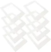 Cabilock 30pcs Photo Frame Matte Board Cardboard Backing for Artwork Pre-cut Picture Mat Set White 8x12 Inches