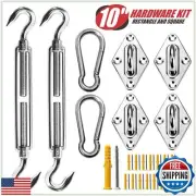 ColourTree 10 Inch Hardware Kit for Rectangle/Square Sun Shade Sail Canopy, 3