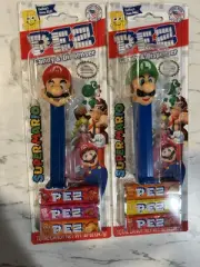 Official Nintendo Super Mario Bros. PEZ Candy Dispensers MARIO & LUIGI