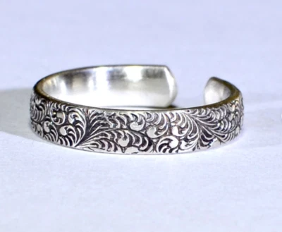 Casual Use For Women's Solid Metal Adjustable Attractive Toe Ring 925 Silver