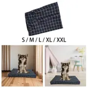 Dog Crate Pad Replacement Cover Cotton Linen Dog Bed Cover Protection Cover for