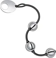 Chain Butt Plug with Stainless Steel Balls and Pull Ring Silicone Rope Ball Chain Beads Sex Toy Metal Balls for Women Men G-Spot Stimulation Masturbator Chain Plug Sex Toys