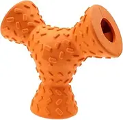Pet Rubber Molar Sticks Dogs Food Leaking Toy Dog Chew Toy Elasticity Stick for Teeth Clean Dog Interactive Pet Toys cleaning expends energy grinding teeth (Color : Orange)