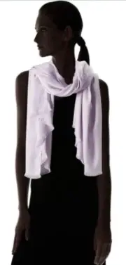 Calvin Klein Monogram CK Logo Print Pashmina Wrap Scarf Retail $44 28.5x72