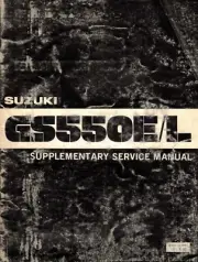 NOS Genuine Suzuki Dealer Supplementary Service/Repair Manual GS550E GS550L 1980