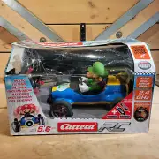 Carrera RC Luigi Go Cart 1:18 Scale Mario Kart 2.4 GHz Nintendo Swanky Barn