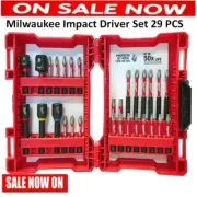 Milwaukee 29-Piece Impact Driver Set Drill Power Bits Magnetic Nutdriver Torx