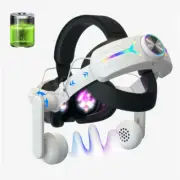 For Meta Quest 3 VR Headset with 8000mAh Battery Pack Elite Head Strap Headphone
