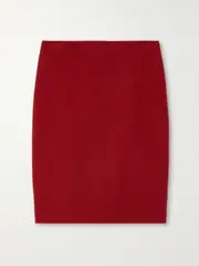 [The Row] The Row - Bart Cashmere Skirt - Red - US2 US 2 Red