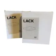 Ikea LACK Wall Floating Shelves White 16353 Set of 2 NEW Shelf Home Bathroom