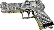 [Western Stakes] Cowboy Belt Buckles For Men Pistol Diamond Bling High End Club Big Belt Buckles Hand Crafted Custom Buckles