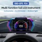 HUD OBD2 GPS Head Up Display Car Digital Speedometer RPM Alarm Water Oil Temp (for: Audi)
