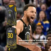 在飛比找Yahoo奇摩購物中心優惠-Nike 球衣 NBA 男款 黑黃 柯瑞 金州勇士隊 運動 