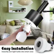 Wireless Light Bulb Socket Adapter with WiFi Control Easy and Convenient