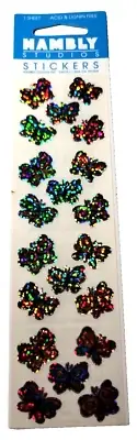 Hambly Studios Prismatic Stickers Mini Butterflies 1 Sheet NIP Bug Insect VTG