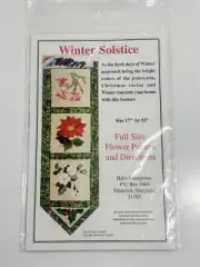 Winter Solstice BANNER QUILT PATTERN - 1998 Pattern By Rose Hahn