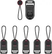 6pcs Camera Strap Quick Release Clips, Camera quick Release Combo Buckle Camera Neck Strap Ring Connectors Camera Wrist Strap Quick Release Buckles for Most DSLR SLR Compact Cameras, Black,red,