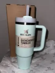 NEW 30 OZ Mint Stanley Clean Slate The Flowstate Quencher Tumbler Straw Cup RARE
