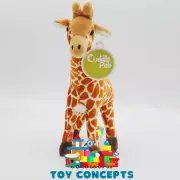 1 X PLUSH GIRAFFE 24CM teddy kids gift soft toy stuffed zoo animal christmas