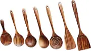 LABRIMP Set of 4 Wooden Spoons for Jars Salt Spoons Tea Scoops Reusable Cooking Utensils