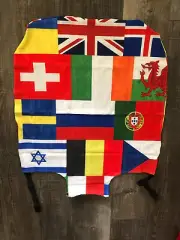 USA and World Countries Flag Checked IN Large Luggage cover Size L 26-30”