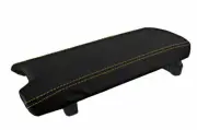 Console Lid Pull Over Cover Leather for Lincoln MKZ 2013-2016 Yellow Stitch
