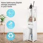 Bathroom Corner Cabinet Wall Caddy Storage Bathroom Organiser Shelf Cupboard FR