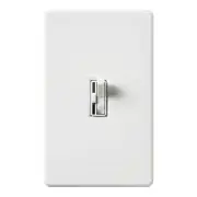 Lutron DVFSQ-LF-WH Ariadni 3-Speed Fan Control and Light Switch